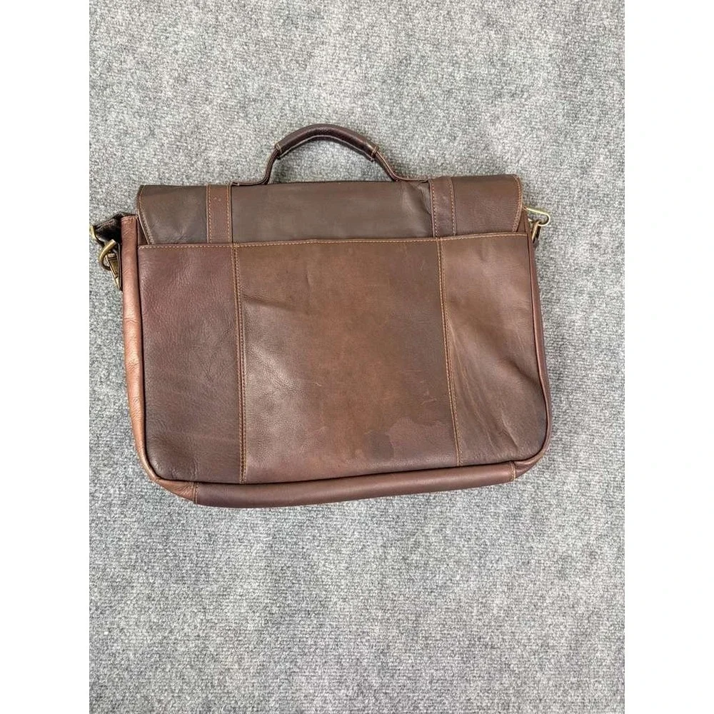 Samsonite Colombian Leather Flap-Over Messenger Bag, Brown